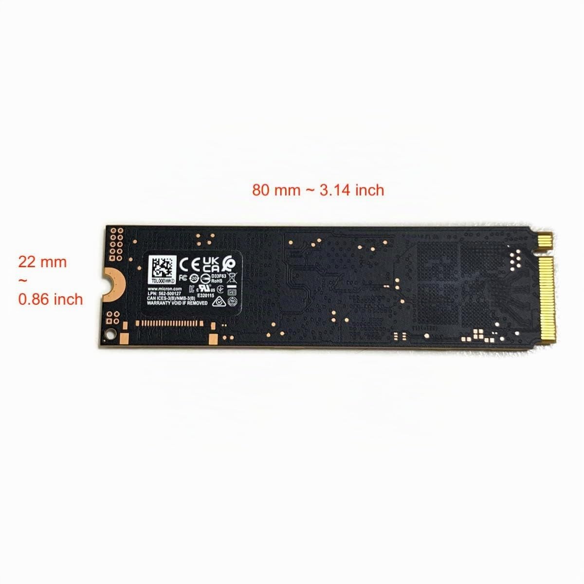 Amazon.com: Micron SSD 1TB 3400 M.2 2280 NVMe PCIe 4.0 Gen4 x4